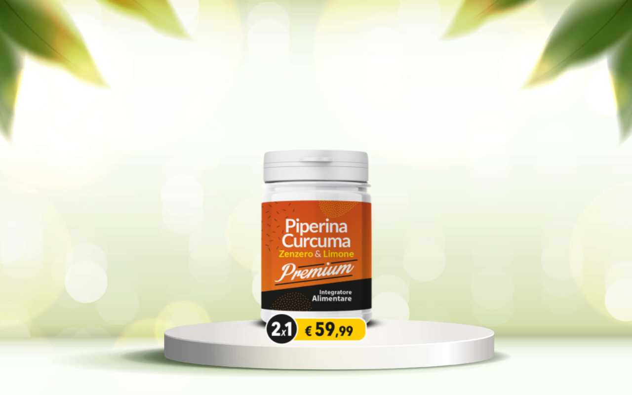 Detox naturale e regolarità: prova Piperina e Curcuma Premium per il tuo benessere