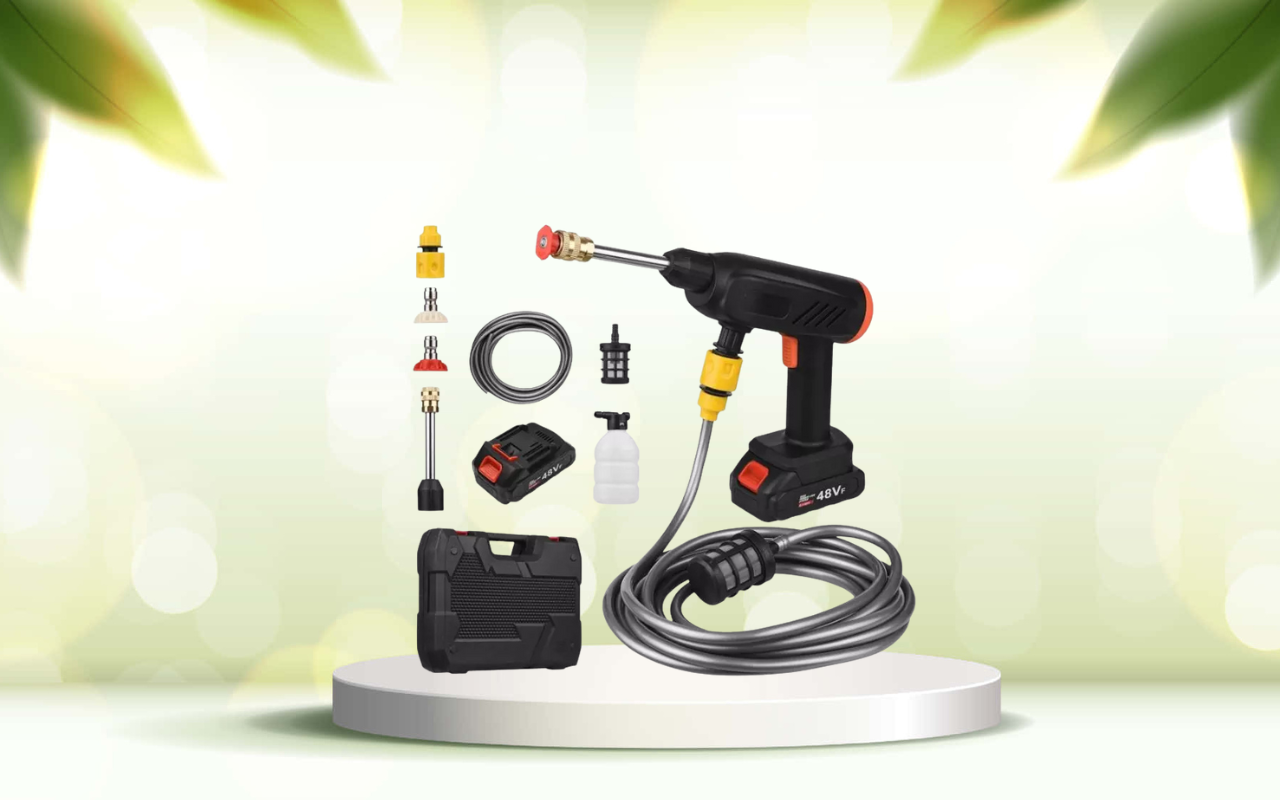 Scopri la pistola idropulitrice elettrica portatile: pulizia professionale ovunque